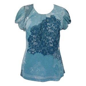 Simply French Floral Print Top
